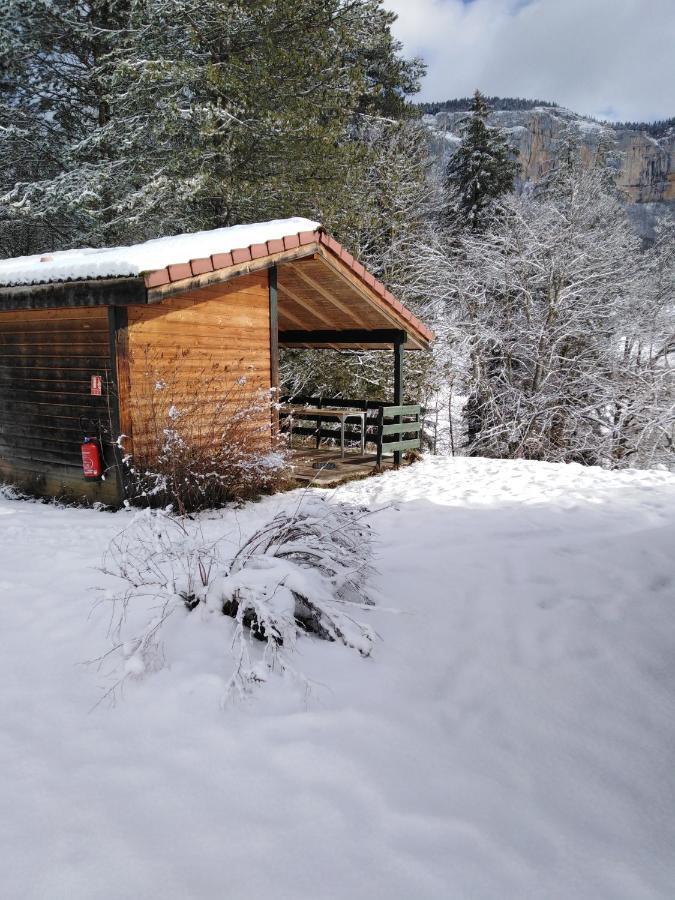 chalet du camping la Porte St Martin Saint-Martin-en-Vercors Extérieur photo